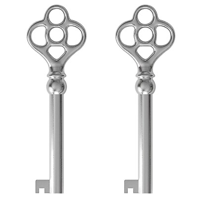 #ad KY 3 Hollow Barrel Replacement Skeleton Key Pack of 2 Nickel $32.36