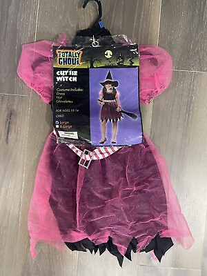 #ad Totally Ghoul Cutesie Witch Child Costume. NWT. Large 10 14 $24.00