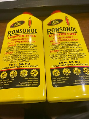#ad Ronsonol Best Lighter Fuel 8 OZ Bottle works with All Wick Type Lighters $7.90
