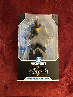 #ad DC McFarlane Multiverse Black Adam w Cloak Custom with 2 Fists $24.99