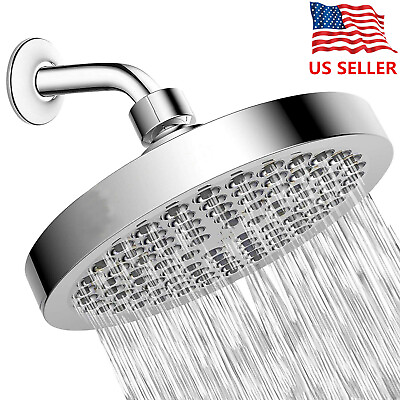 #ad Luxury Shower Head High Pressure Waterfall Bathroom Showerhead Adjustable Angles $11.23