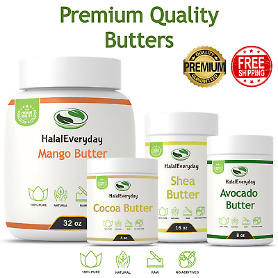 #ad Raw Organic Butter 100% Pure Natural Cold Pressed Fresh Skin Face Hair Body DIY $29.95