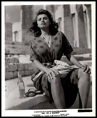 #ad Glamorous Italian Beauty Sophia Loren Orig 1957 CHEESECAKE ALLURING Photo 470 $31.99
