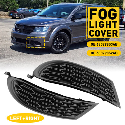 #ad Car Front Bumper Fog Light Cover Left amp; Right Side For 2011 2020 Dodge Journey $24.99