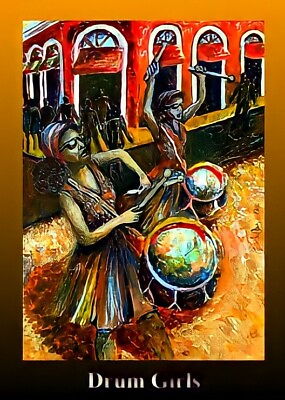 #ad NFT Crypto Art Drum Girls Authentic Affordable Rare Crypto NFT Art $5.99