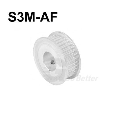 #ad S3M 6mm Timing Belt Smooth Tooth Drive Pulley 30T 32T 34T 40T Bore=4mm 25mm $5.75