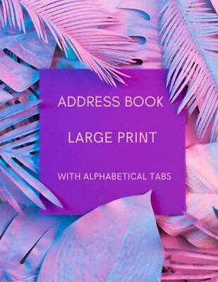 #ad ADDRESS BOOK LARGE PRINT WITH ALPHABETICAL TABS: Large Print Address Book for $14.16