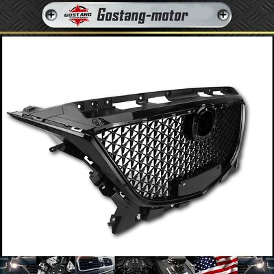 #ad Front Grille Grill For Mazda 3 Axela 2014 2015 2016 Black Honeycomb Style $88.79