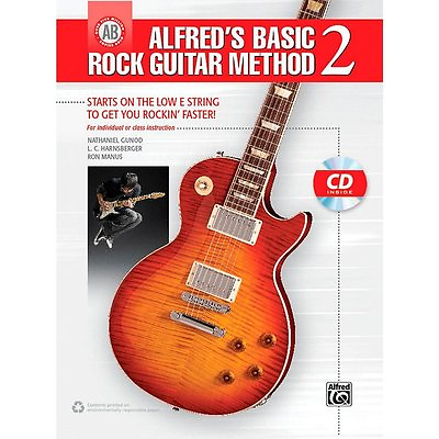 #ad Alfred Alfred#x27;s Basic Rock Guitar Method 2 Book amp; CD 42286 $10.99