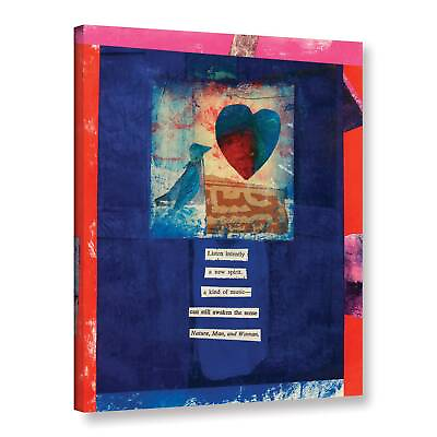 #ad ArtWall Elena Ray #x27;Bird Heart Love#x27; Gallery wrapped Canvas Small $47.99
