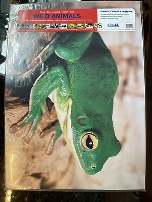 Package of 10 posters Stages for Learning quot;Wild Animalquot; Frogs Hawks Lions $23.95