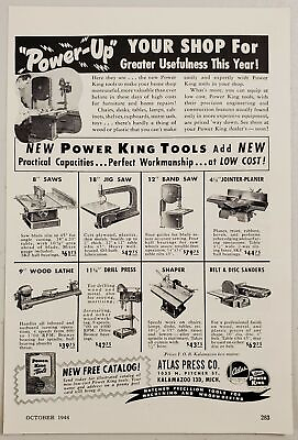 #ad 1948 Print Ad Atlas Press Co. New Power King Tools KalamazooMichigan $13.48