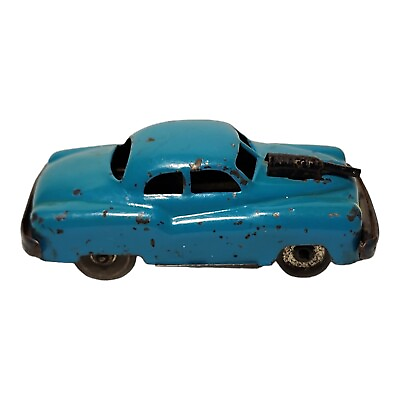 #ad Vintage Tin Friction Car With Machine Gun Blue Japan? Does Not Work Rare $49.89