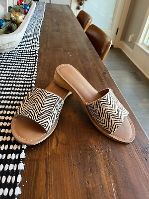 #ad Anthropologie Matisse Havana Calf Hair Sandal 9 $65.00