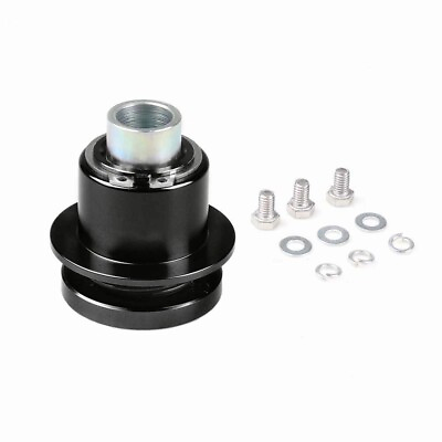 #ad Excellent Quality 360 Steering Wheel Quick Release Disconnect Hub Black $16.17