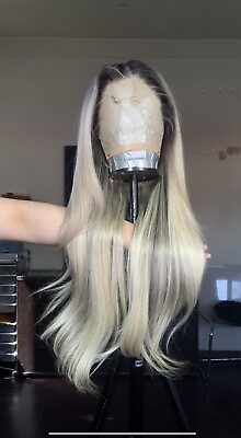 #ad 13x4 Frontal Lace Wig 25 Inches Of Blonde Human Hair 420 Grams Of Human Hair. $350.00
