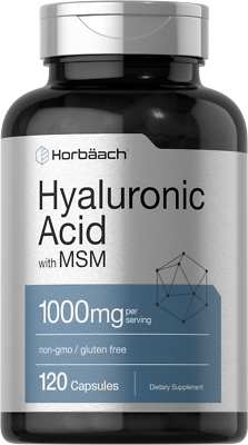 #ad Hyaluronic Acid with MSM 1000 mg 120 Capsules Non GMO by Horbaach $13.19