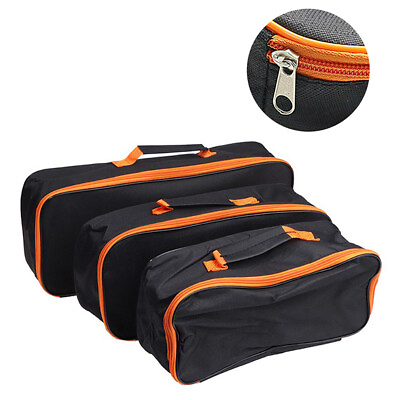 #ad Portable Tool Wrench Roll Spanner Case Oxford Cloth Storage Bag Zip Up Pouch AU $11.08