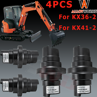 #ad #ad 4PCS Track Roller Bottom Roller For KUBOTA Model KX36 2 KX41 2 Mini Excavator $529.00