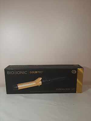 #ad BIO IONIC Goldpro Curling Iron 1.25 Inch 2.0 lb Opened Box $49.99