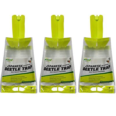 #ad RESCUE Japanese Beetle Trap – Reusable Bag 3 Traps $20.99