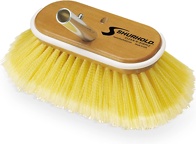 #ad 960 6 Inch Soft Bristle Brush Deck Brush with Soft Yellow Polystyrene Bristles $52.74