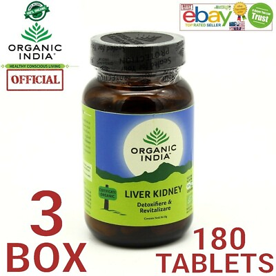 #ad #ad ORGANIC INDIA Liver Kidney Exp.2025 OFFICIAL USA 3 BOX 180 Capsules Care Health $34.94