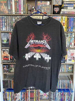#ad VINTAGE METALLICA MASTER OF PUPPETS 80s 1994 Band T Shirt XL $65.00