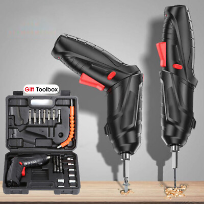 #ad 4.2V High power Wireless Electric Screwdriver Kit with LED Light Tools $31.44