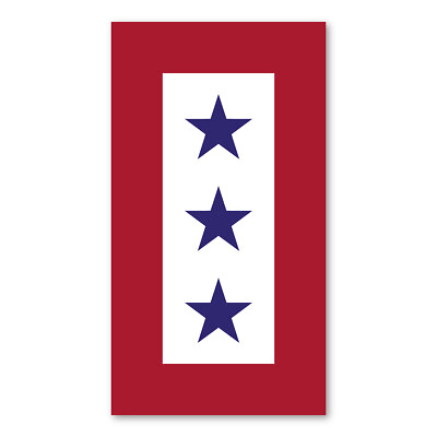 #ad Blue Star Service Flag 3 Star Magnet $3.49