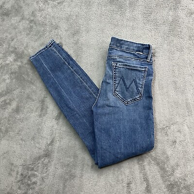 #ad Mother Jeans Womens 26 The Looker Ankle Blue We The Animals Skinny Mid Rise $59.99