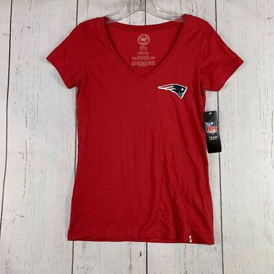 #ad New England Patriots NFL Medium 47 Brand Casual T Shirt Red New Women $19.99