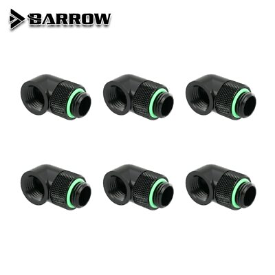 #ad Barrow G1 4#x27;#x27; Male to Female 90 Degree Rotary Elbow Fitting for PC Water Cooling AU $30.36