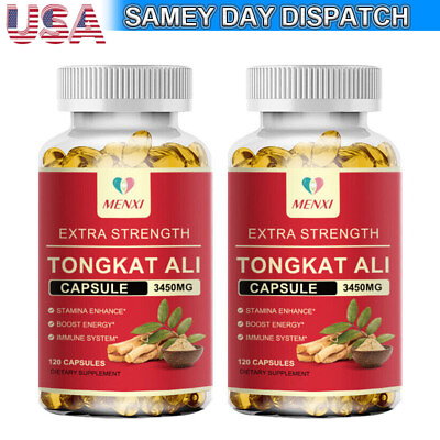 #ad Tongkat Extract 200:1 Strong Natural Testosterone Booster 3450mg 240 Capsules $22.99
