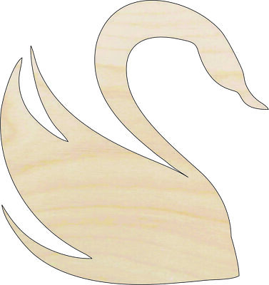 #ad Bird Swan Laser Cut Out Unfinished Wood Craft Shape BRD47 $39.64