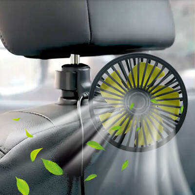 #ad Cooling Car Fan Rear Seat Headrest Window Fan 3 Speeds 360° Fan for Baby Pet $14.23