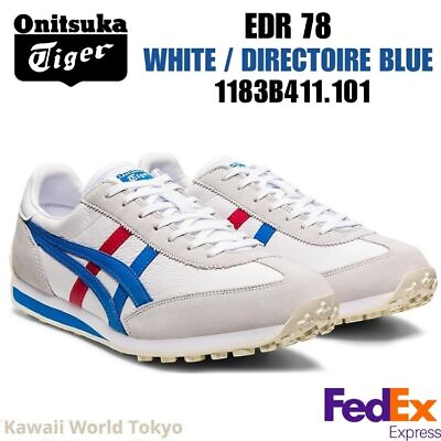 #ad Onitsuka Tiger EDR 78 WHITE DIRECTOIRE BLUE 1183B411 101 NEW UNISEX Japan F S $150.95