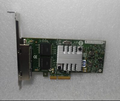 HP NC365T 593720 001 PCI E 4 Port Gigabit Ethernet Server Adapter Full Height $34.99