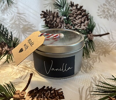 #ad Handmade Candle From Soy Wax Scent Vanilla $14.99