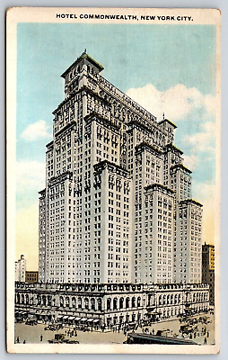 #ad New York City NY Hotel Commonwealth Postcard Vintage $8.15