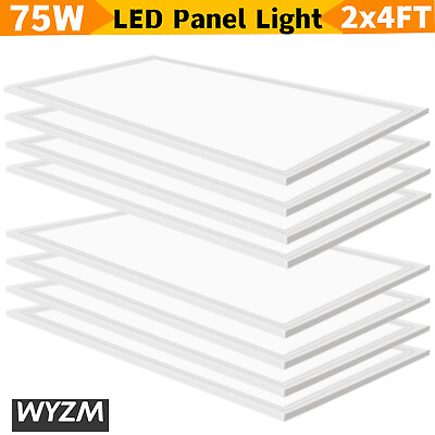 #ad 2 8PCS 2x4 LED Panel Light 5000K Daylight White Ceiling Flat Panel Lamp 100 277V $407.00