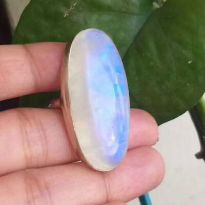 #ad Large Moonstone Ring 925 Sterling Silver Rings Statement Women Lovely Ring HM443 $10.93