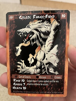 #ad Rage CCG Golgol Fangs First Unlimited PWE Tracking Rare $4.99
