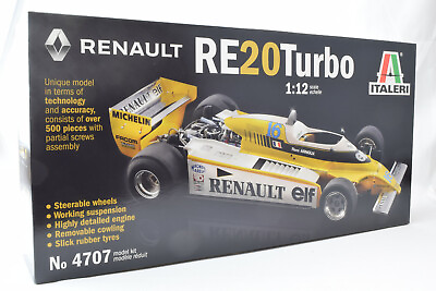 #ad Italeri Renault RE20 Turbo 1 12 Formula 1 F1 Plastic Model Car Kit 4707 $169.99