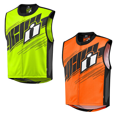 #ad Icon Mil Spec 2 Men#x27;s Street Riding Motorcycle Hi Viz Vest Pick Size $45.00