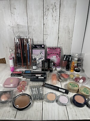 #ad NEW Makeup Beauty Bundle Lot Mixed Cosmetic Set 83 pcs Lips Eyes Cheeks $50.00