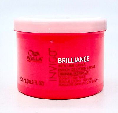 #ad Wella Invigo Brilliance Color Protection Hair Mask Normal Fine 16.9 oz AUTHENTIC $22.95