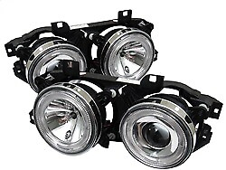 #ad Spyder for BMW E34 5 Series 89 94 Projector Headlights NO FIT 750 LED Halo Chrm $286.07
