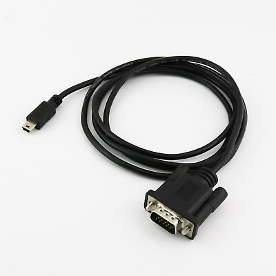#ad Mini USB 5 Pin Male To VGA DB15 D SUB 15 Pins Male Adapter Cable For Mobile DVD $4.79