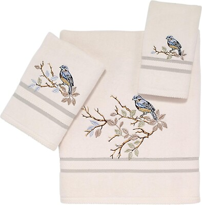 #ad Towel Set Soft amp; Absorbent Cotton Towels，Machine washable tumble dry low $32.59